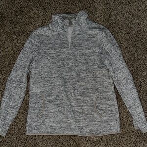 Gray Quarter-Zip Pullover